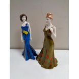 Two Coalport limited edition figures; Clara, number 308 of 2450 and Sheer Elegance,