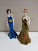 Two Coalport limited edition figures; Clara, number 308 of 2450 and Sheer Elegance,