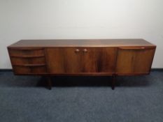 Tom Robertson for A H Macintosh of Kirkcaldy, a 1970's rosewood cocktail sideboard,