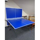 A Kettler folding table tennis table.