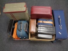 A large quantity of twentieth century and later luggage case,