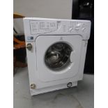 An Indesit integrated washing machine