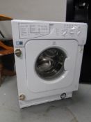 An Indesit integrated washing machine