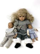 Three Heidi Ott dolls.