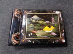 A 20th century Japanese lacquered musical photo album