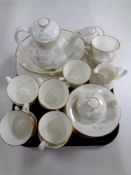 A sixty-three piece Royal Doulton Flirtation bone china tea and dinner set