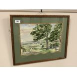 T Hamilton : A Yorkshire landscape, watercolour, 36 cm x 26 cm, framed.