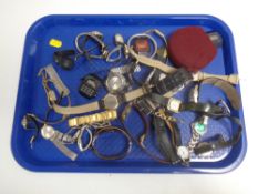 A tray of a large quantity of assorted lady's and gent's wristwatches to include Casio digital