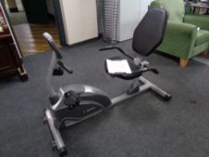 An Exerpeutic recumbent bike.