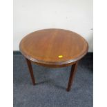 An Edwardian circular inlaid mahogany occasional table