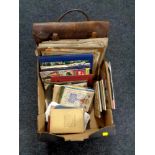 Two boxes containing antiquarian books, ephemera, North East interest,