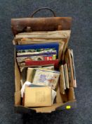 Two boxes containing antiquarian books, ephemera, North East interest,