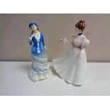 Two Royal Doulton figures Sally HN 3851 and Kathleen HN 3880