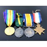 A First World War Medal group, comprising Victory Medal, British War Medal,