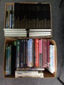 Two boxes of hardback volumes to include reference, travel, painters etc.