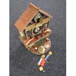 A Bradford Editions The Faithful Fuzzies Mighty Marines novelty cuckoo clock with pendulum and