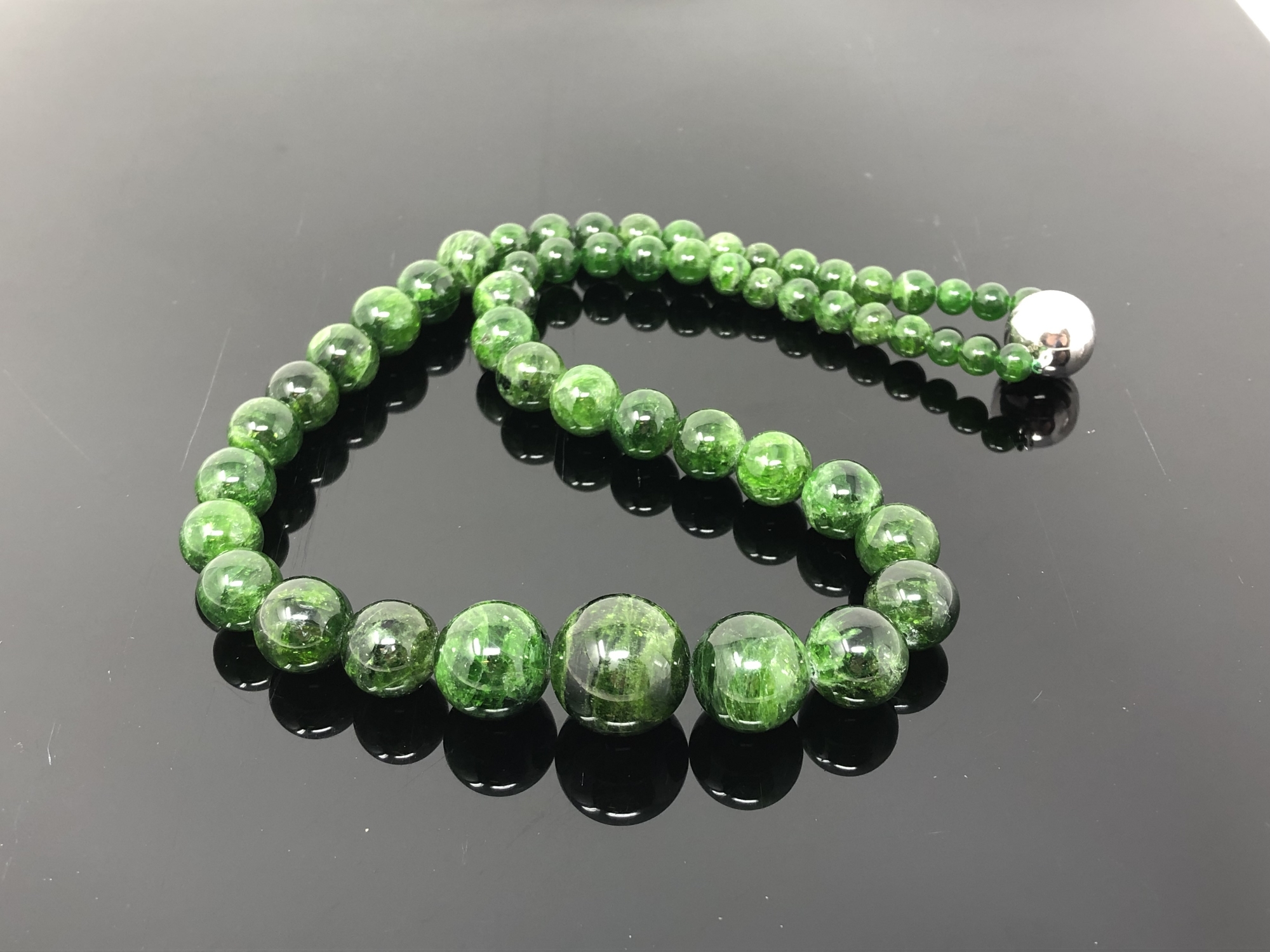 A jade necklace