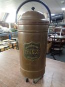 A 20th century Danish copper water urn