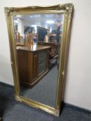 A Victorian style gilt framed bevel edged mirror