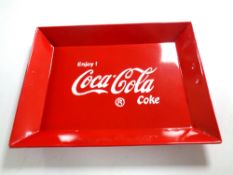 A tin Coca Cola tray