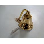 A brass ship's bell