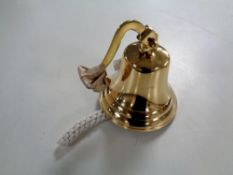 A brass ship's bell