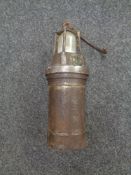 A Pattersons miner's lamp