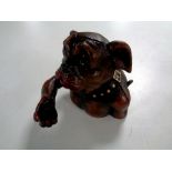 A cast iron novelty money box - Dog