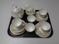 A twenty piece Duchess Greensleeves bone china tea service
