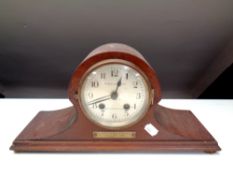 An Edwardian W Greenwood and Sons eight day mantel clock