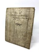 A George I large velum two-page document,