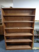 A set of 20th century open bookshelves