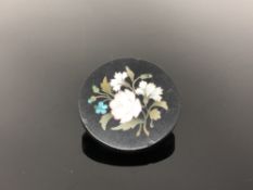 A pietra dura brooch