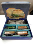 A boxed vintage Hornby train set