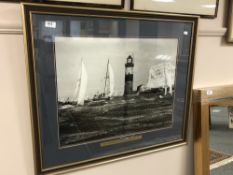 A photographic monochrome print : Goosander II of Kiel, 59 x 46 cm,