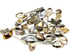 A quantity of commemorative spoons including silver examples (approx.