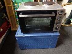 A Morphy Richards bench top cooker with two rings,
