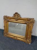 A 19th century gilt composite wall mirror