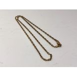 A 9ct gold necklace. CONDITION REPORT: 4.