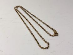 A 9ct gold necklace. CONDITION REPORT: 4.