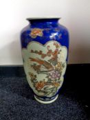 A large Chinese vase depicting birds, height 37.