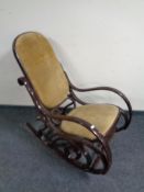 A Bentwood rocking chair