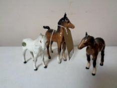 A Beswick foal pony, Dapple grey,