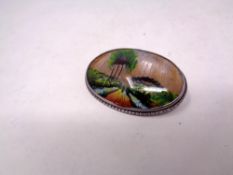 A vintage butterfly wing brooch