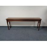 A good quality reproduction mahogany hall table,