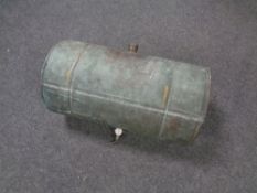 An antique copper canister/tank,