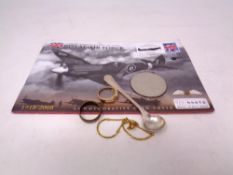 A commemorative £5 Royal Air Force coin,