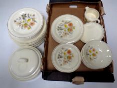 A box containing a 20th century J & G Meakin Trend oven to tableware dinner service