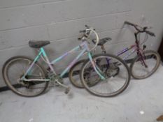 Two girl's bikes,