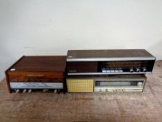 A Bella Musica 997 Eltra hifi together with two further receivers by Blaupunkt and Grundig
